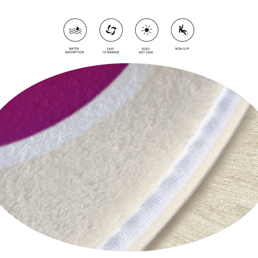 Cherry Round Non-Slip Soft Comfortable Floormat