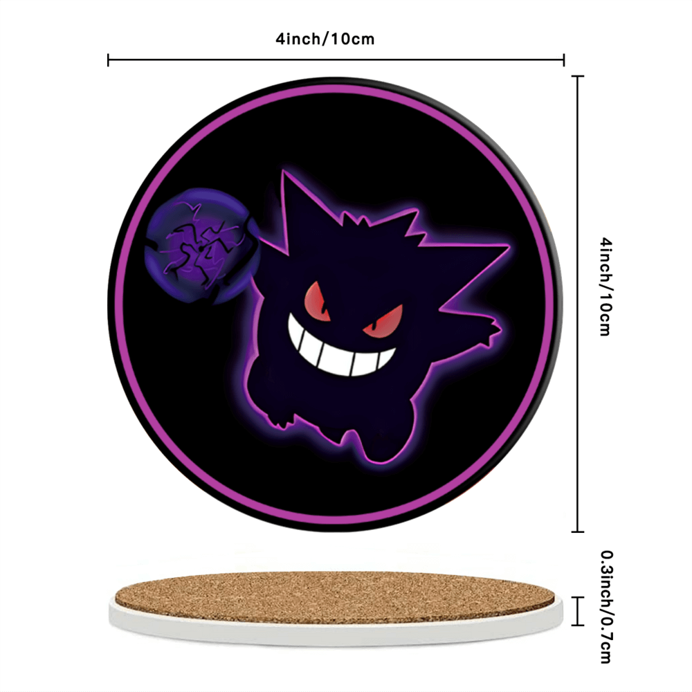 Pokémon Creative Design, Round Ceramic Coaster (Combination Set)