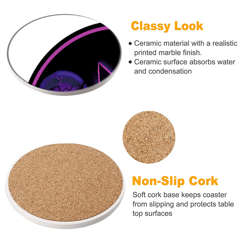 Pokémon Creative Design, Round Ceramic Coaster (Combination Set)