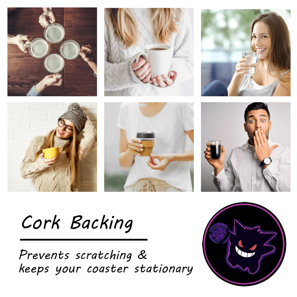 Pokémon Creative Design, Round Ceramic Coaster (Combination Set)