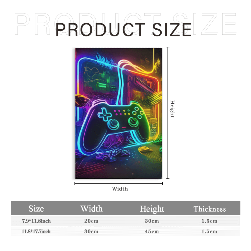 Cool Game Console Design, Triple Frameless Canvas Painting