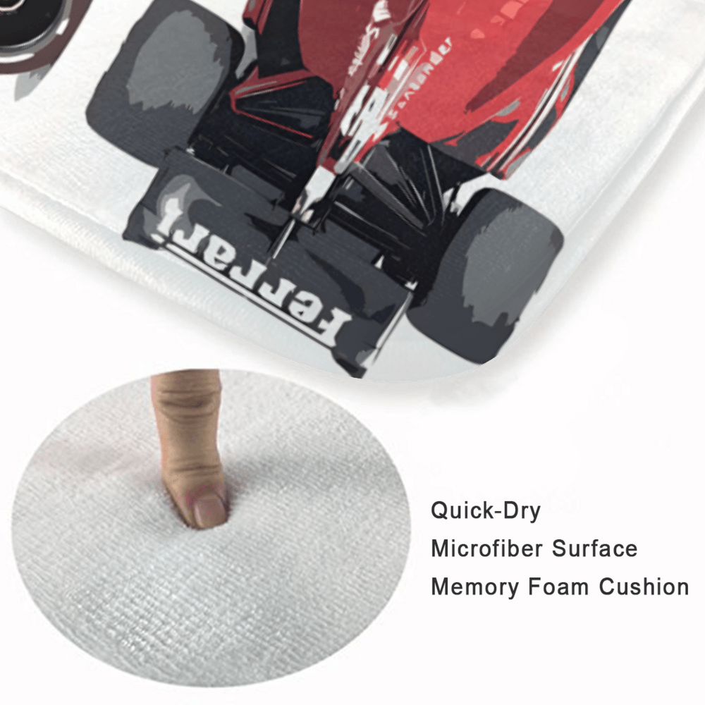 Racing Creative Pattern, Rectangular Non-Slip Soft And Comfortable Floormat