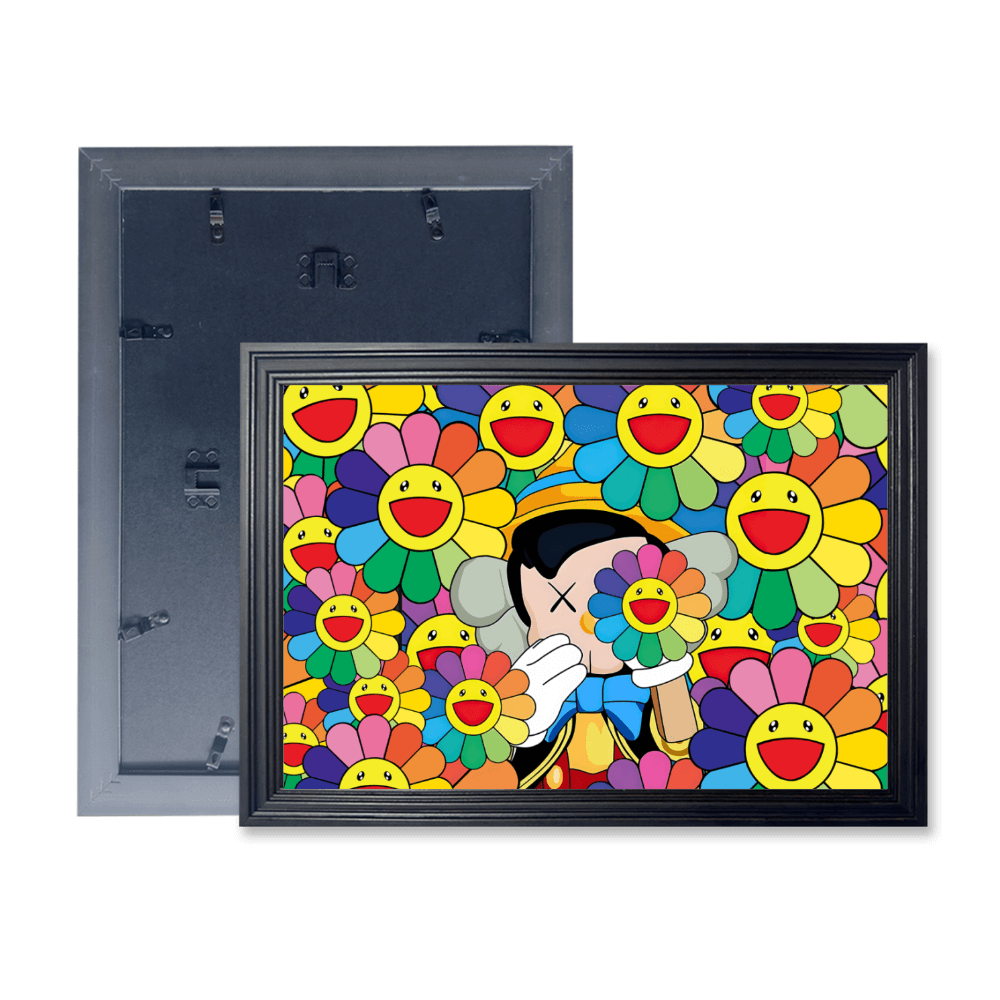 Sunflower Creative Pattern, Horizontal Framed Simple Decorative Canvas Painting