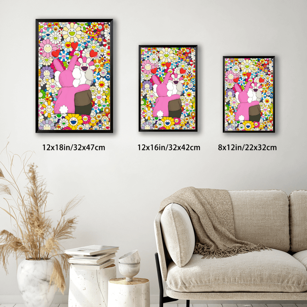 Sunflower Fashion Brand,Vertical Framed Simple Decorative Canvas Painting