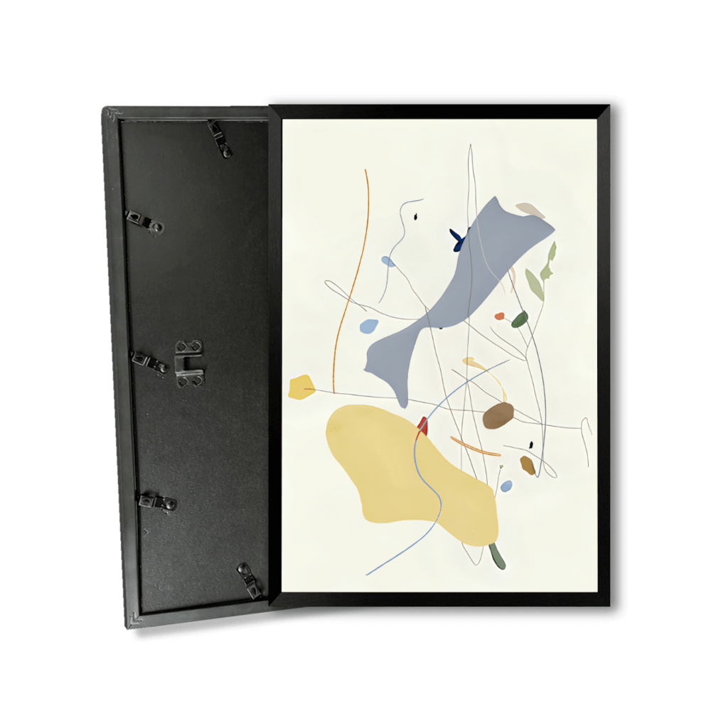 Creative Abstract Minimalist Style,Vertical Framed Simple Decorative Canvas Painting