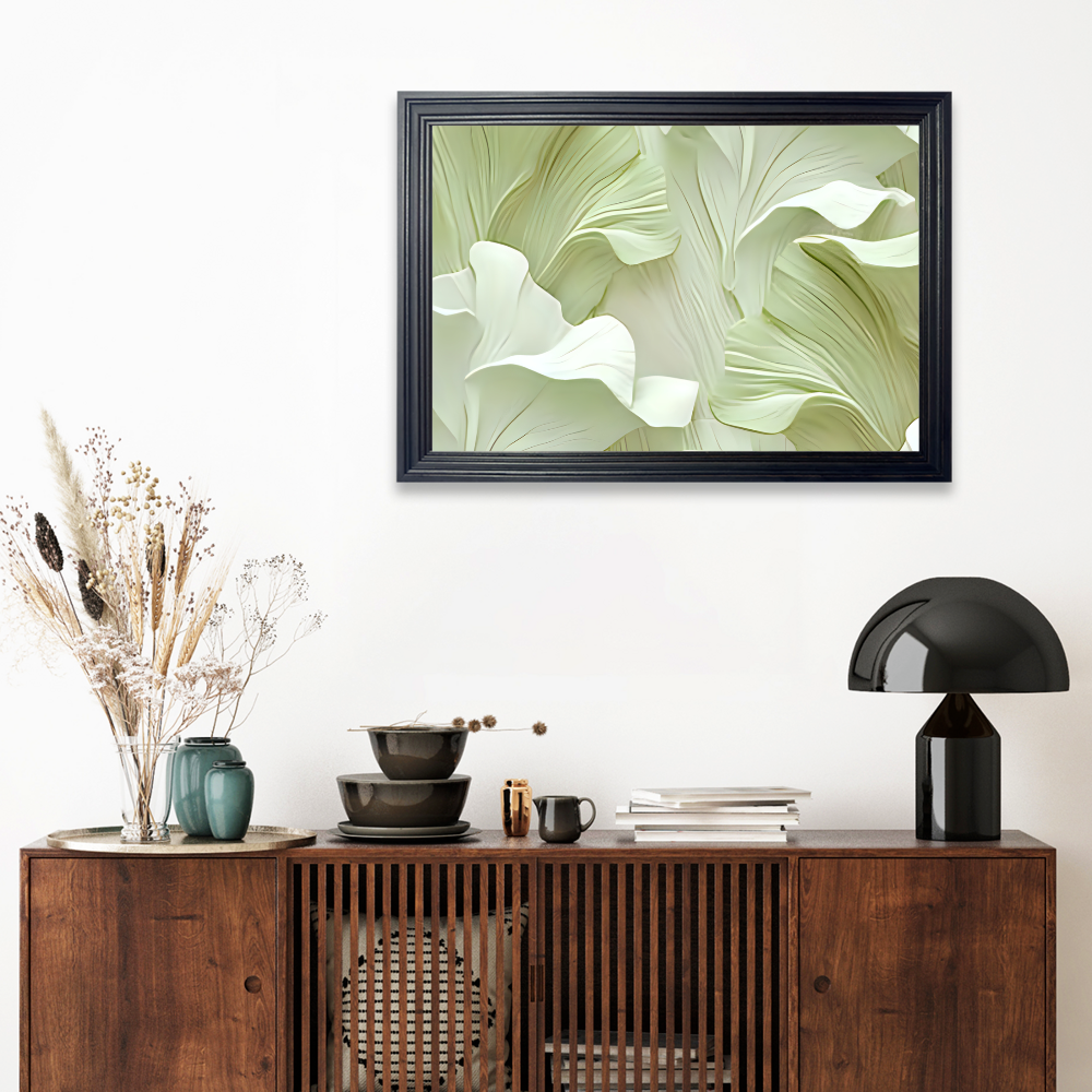 Flower Creative Pattern, Horizontal Framed Simple Decorative Canvas Painting