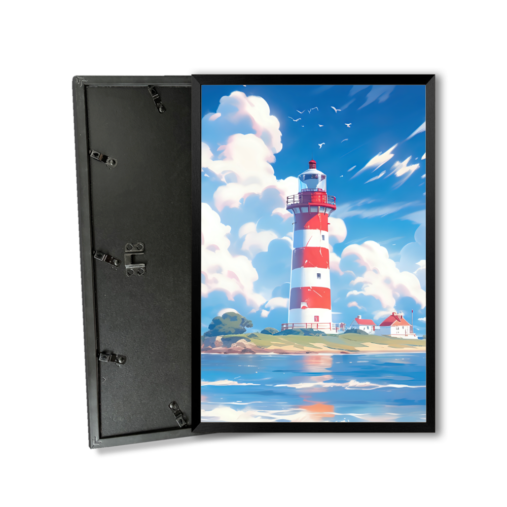 Hayao Miyazaki's Summer Anime Style Creative Patterns,Vertical Framed Simple Decorative Canvas Painting