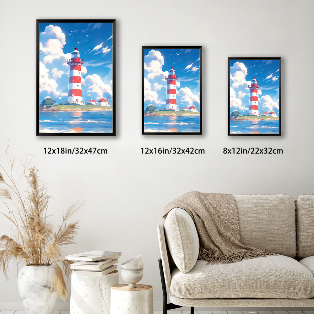 Hayao Miyazaki's Summer Anime Style Creative Patterns,Vertical Framed Simple Decorative Canvas Painting