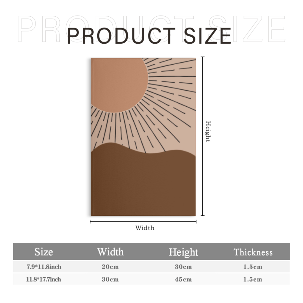 Bohemian Style Landscape Ideas,Triple Frameless Canvas Painting