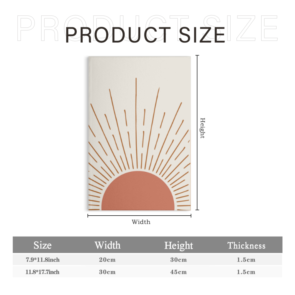 Sunrise Creative Design,Triple Frameless Canvas Painting