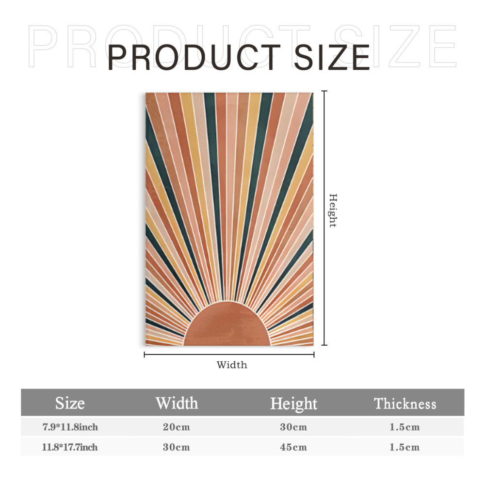 Bohemian Style Creative Design,Triple Frameless Canvas Painting