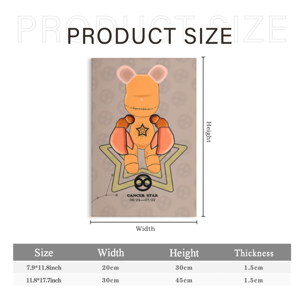 Trendy Violent Bear Creative Pattern Design,Triple Frameless Canvas Painting