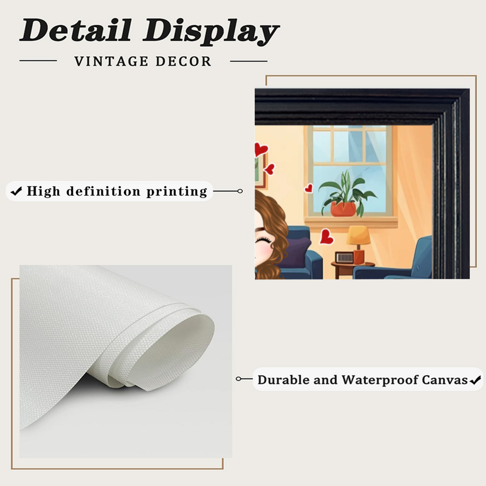 My Favorite Thing To Do Is You - Personalized Horizontal Frame Simple Decorative Canvas Painting