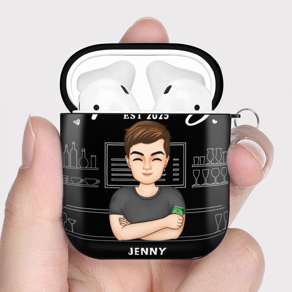 Bar Couple-Personalized AirPods 2nd Generation Earphone Protective Case