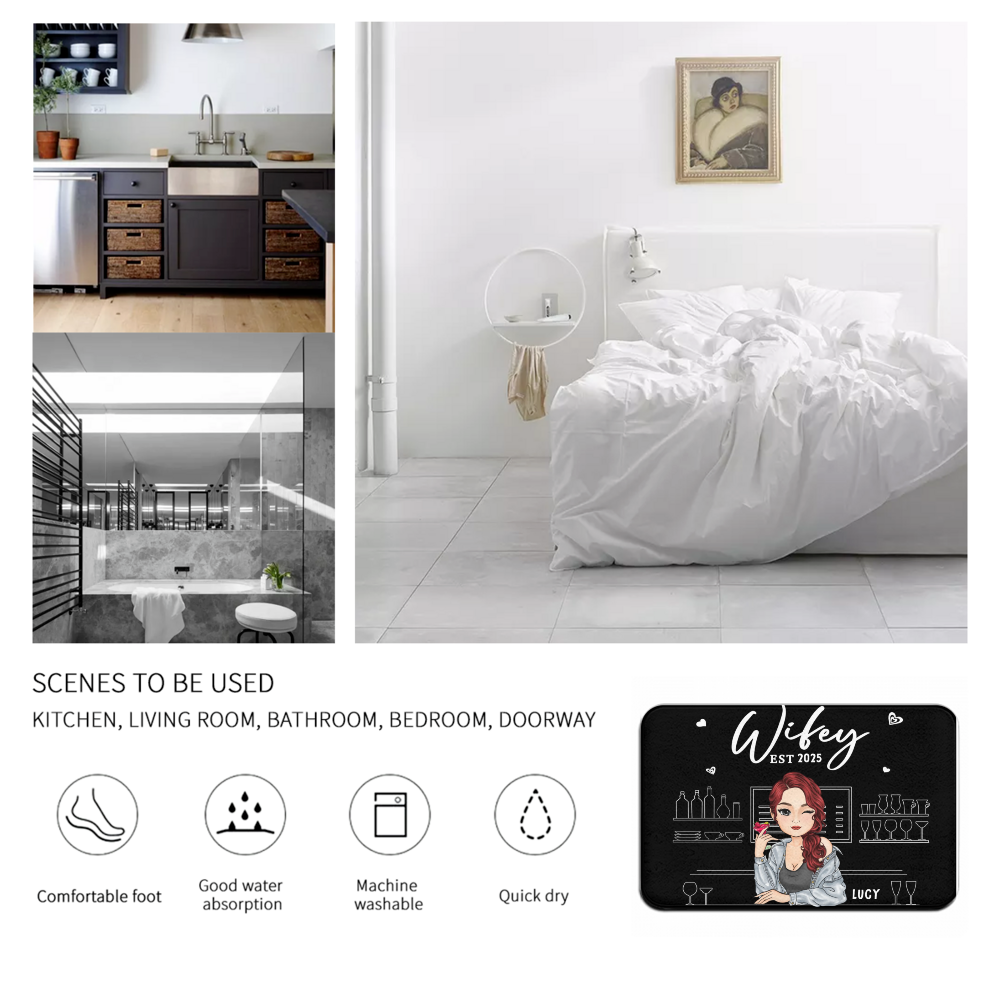 Husband Wife - Personalized Floormats