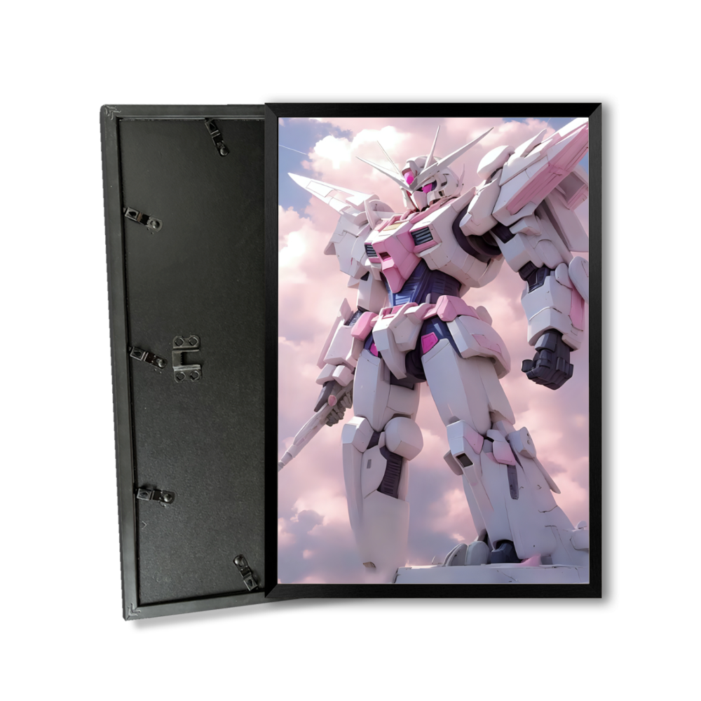 Mecha War God Creative Pattern,Vertical Framed Simple Decorative Canvas Painting