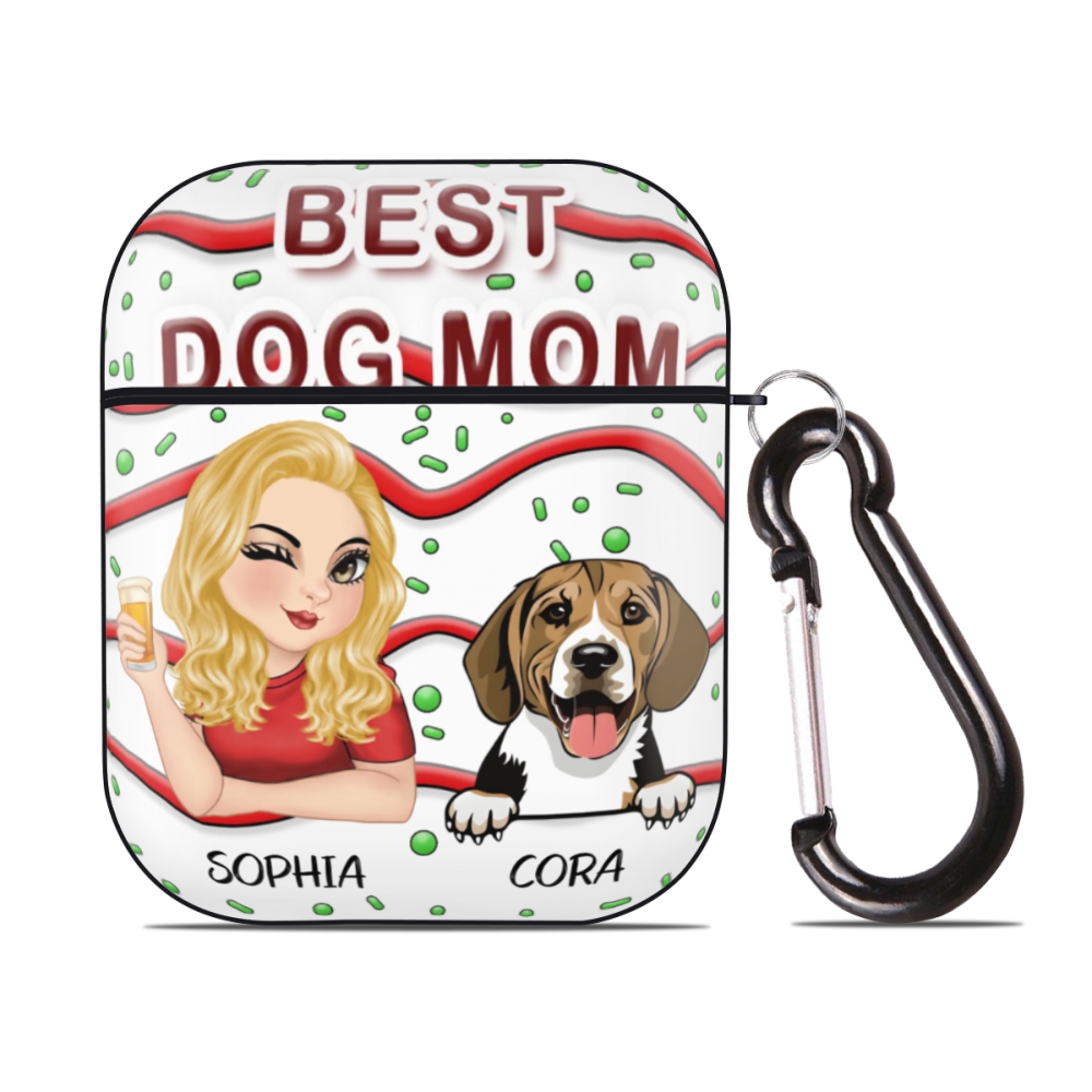 Dog Mom-Personalized AirPods 2nd Generation Headphones Protective Case