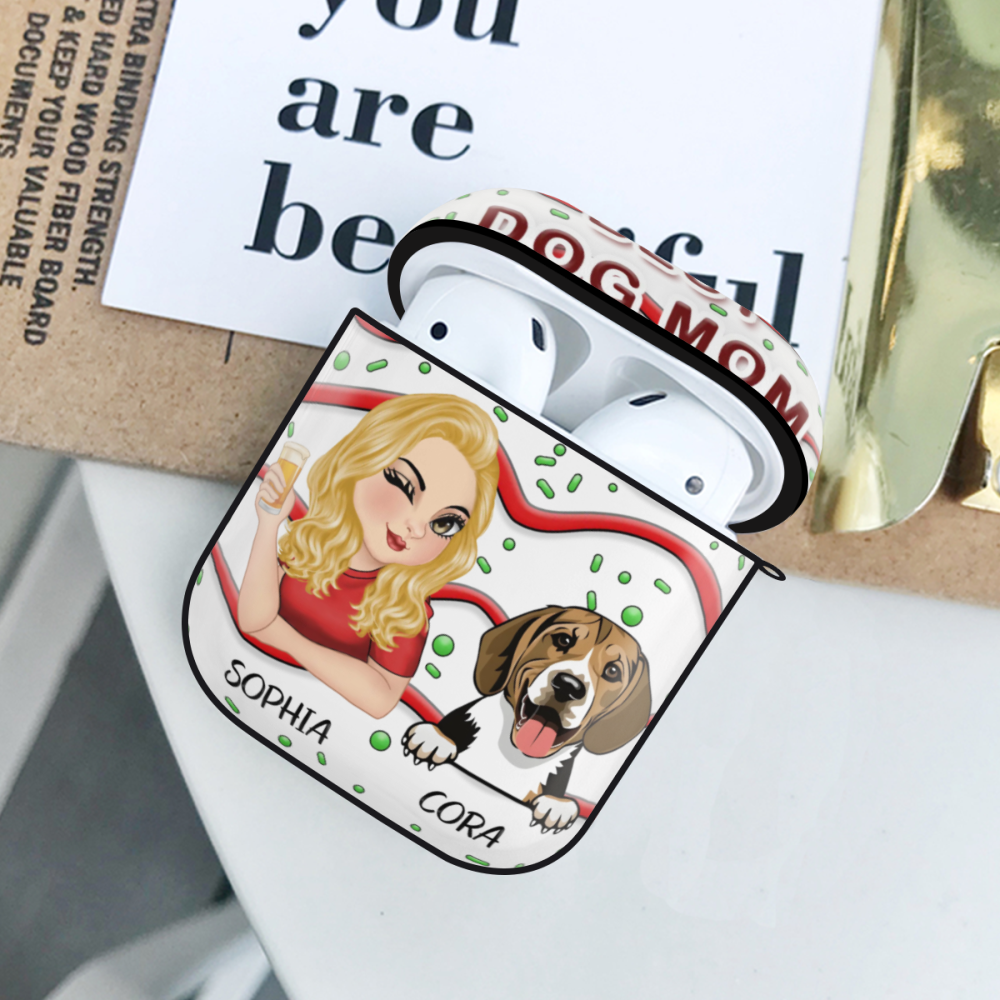 Dog Mom-Personalized AirPods 2nd Generation Headphones Protective Case