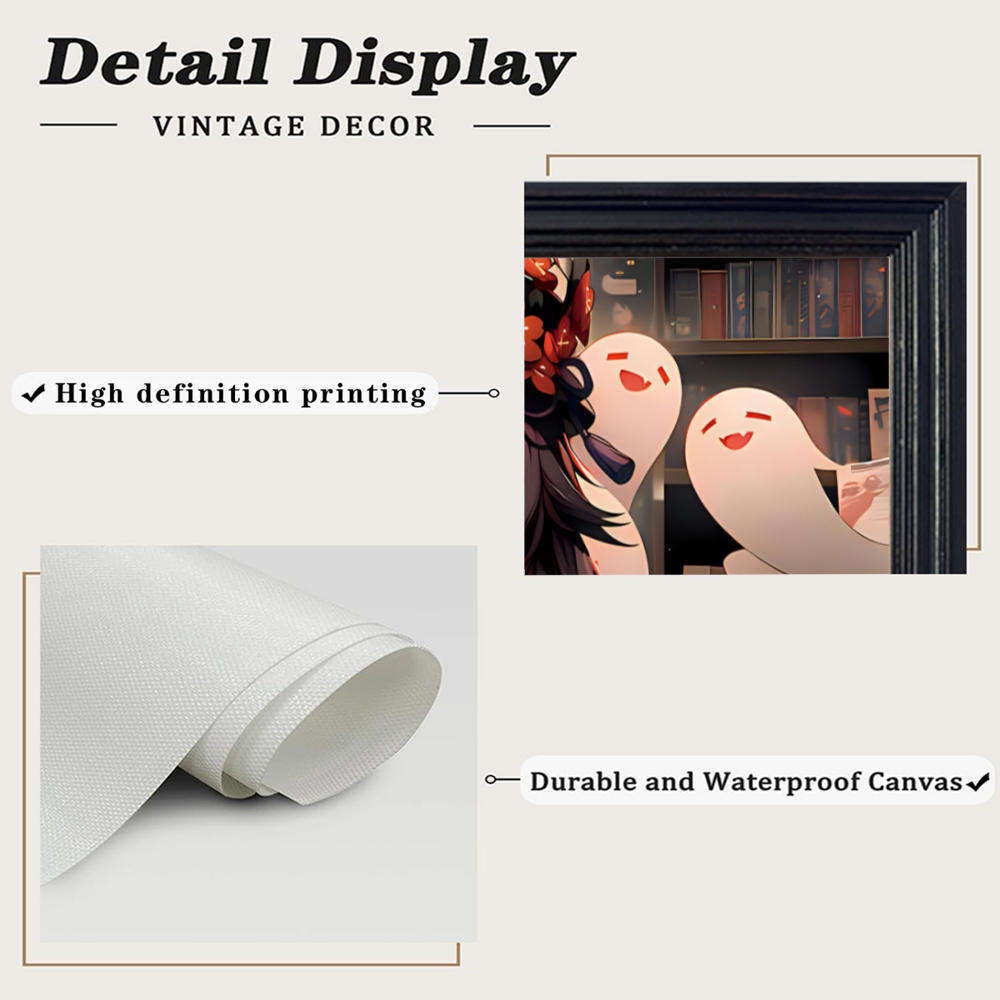 Cute Original Painting Creative Pattern,Horizontal Framed Simple Decorative Canvas Painting