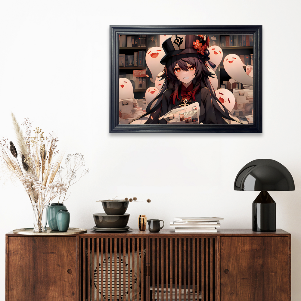 Cute Original Painting Creative Pattern,Horizontal Framed Simple Decorative Canvas Painting