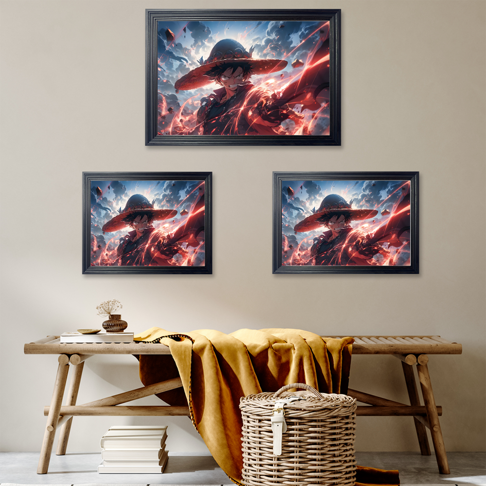 Creative Cartoon Characters Cool Pattern,Horizontal Framed Simple Decorative Canvas Painting