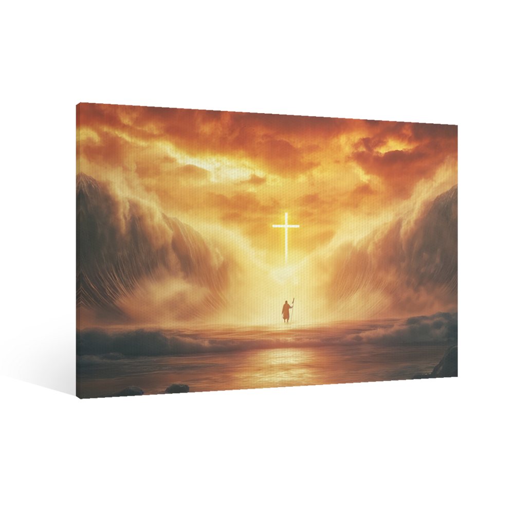 God's Powerful Works Creative Pattern,Single  Frameless Canvas Painting.