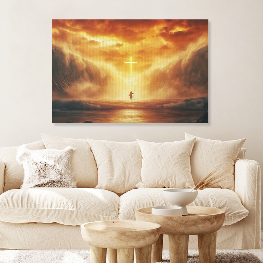 God's Powerful Works Creative Pattern,Single  Frameless Canvas Painting.