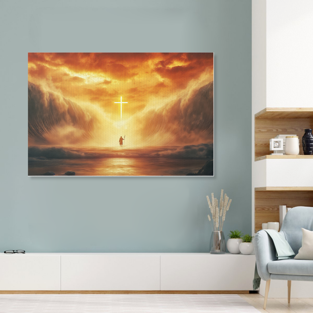 God's Powerful Works Creative Pattern,Single  Frameless Canvas Painting.