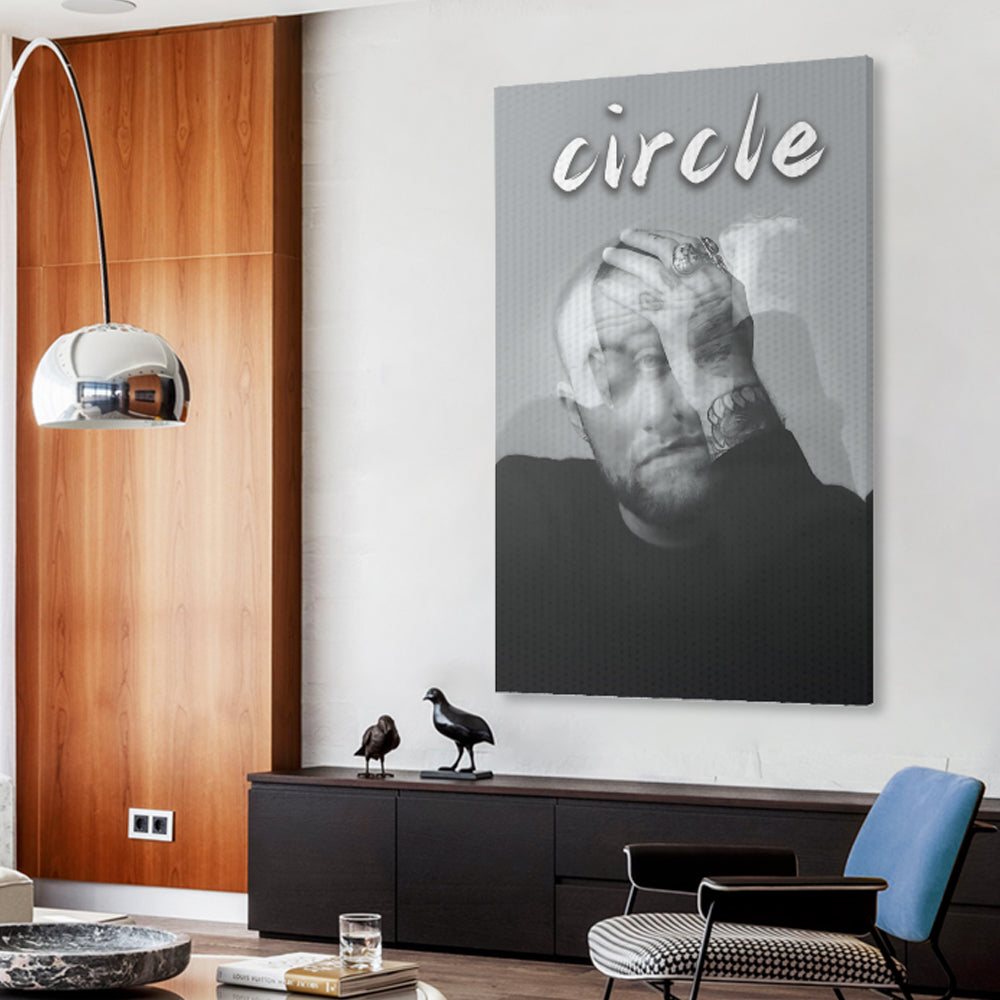 Mac Miller Poster  Design,Triple Frameless Canvas Painting