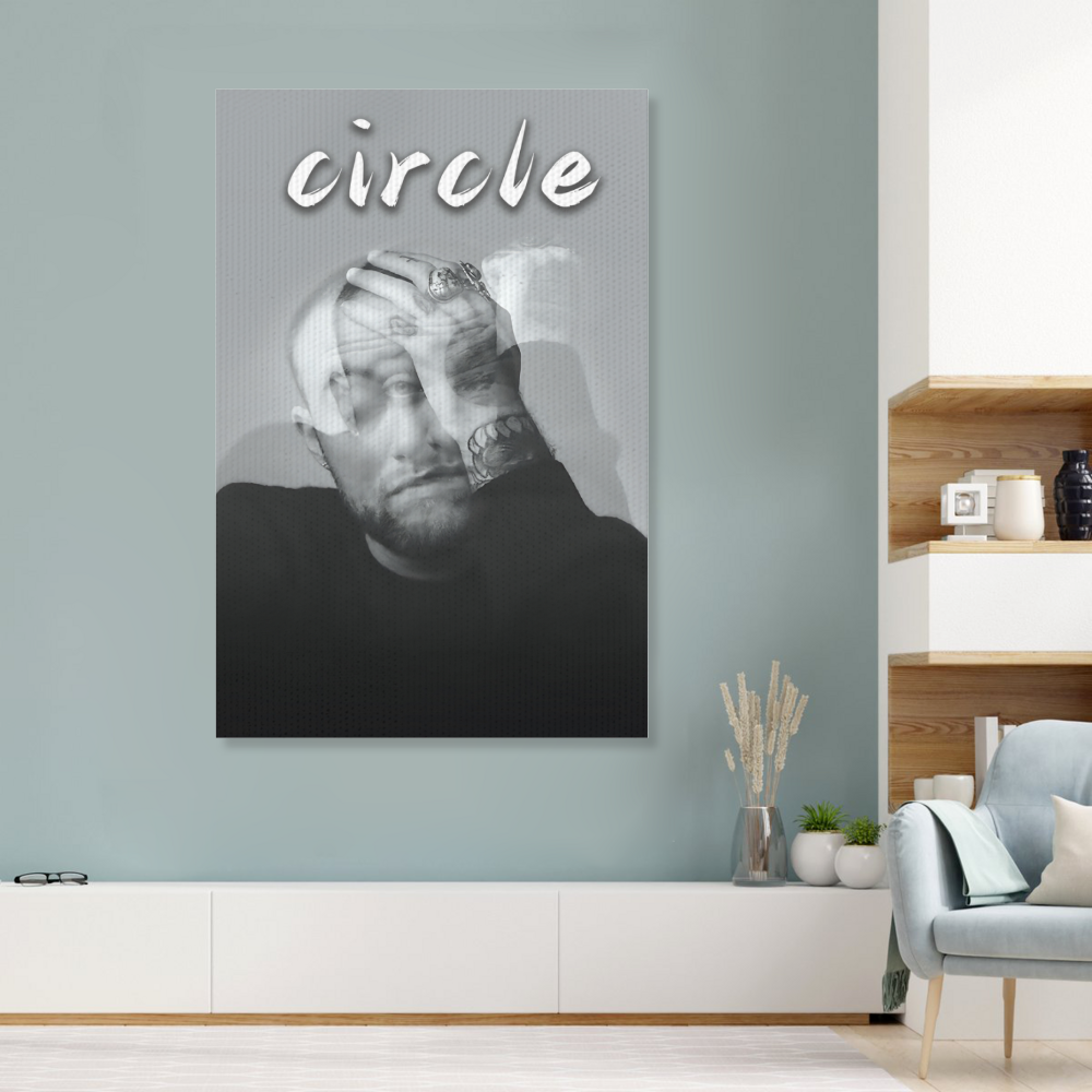 Mac Miller Poster  Design,Triple Frameless Canvas Painting