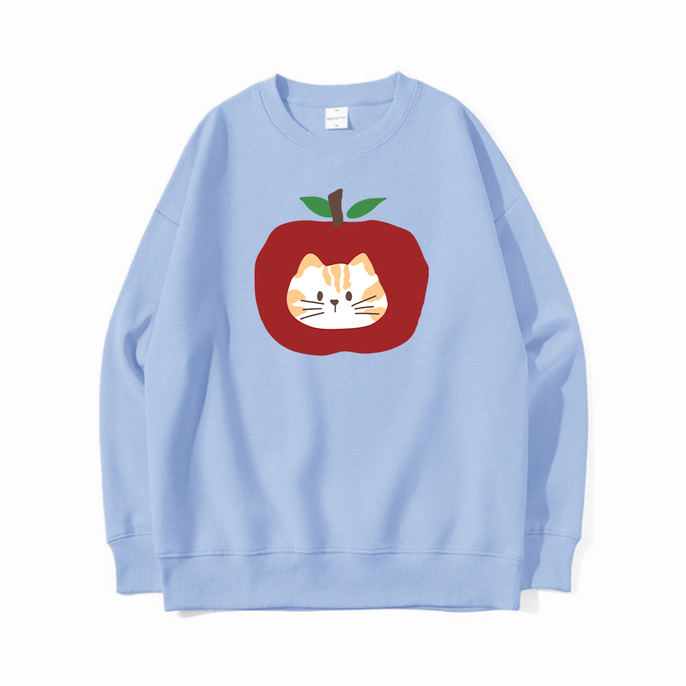 Apple Cat Cute Creative Graphic T-Shirts, Hoodies, Sweatshirts