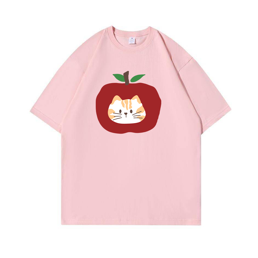 Apple Cat Cute Creative Graphic T-Shirts, Hoodies, Sweatshirts