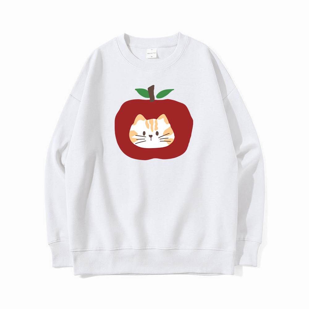 Apple Cat Cute Creative Graphic T-Shirts, Hoodies, Sweatshirts
