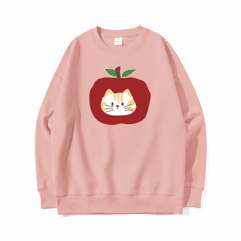 Apple Cat Cute Creative Graphic T-Shirts, Hoodies, Sweatshirts