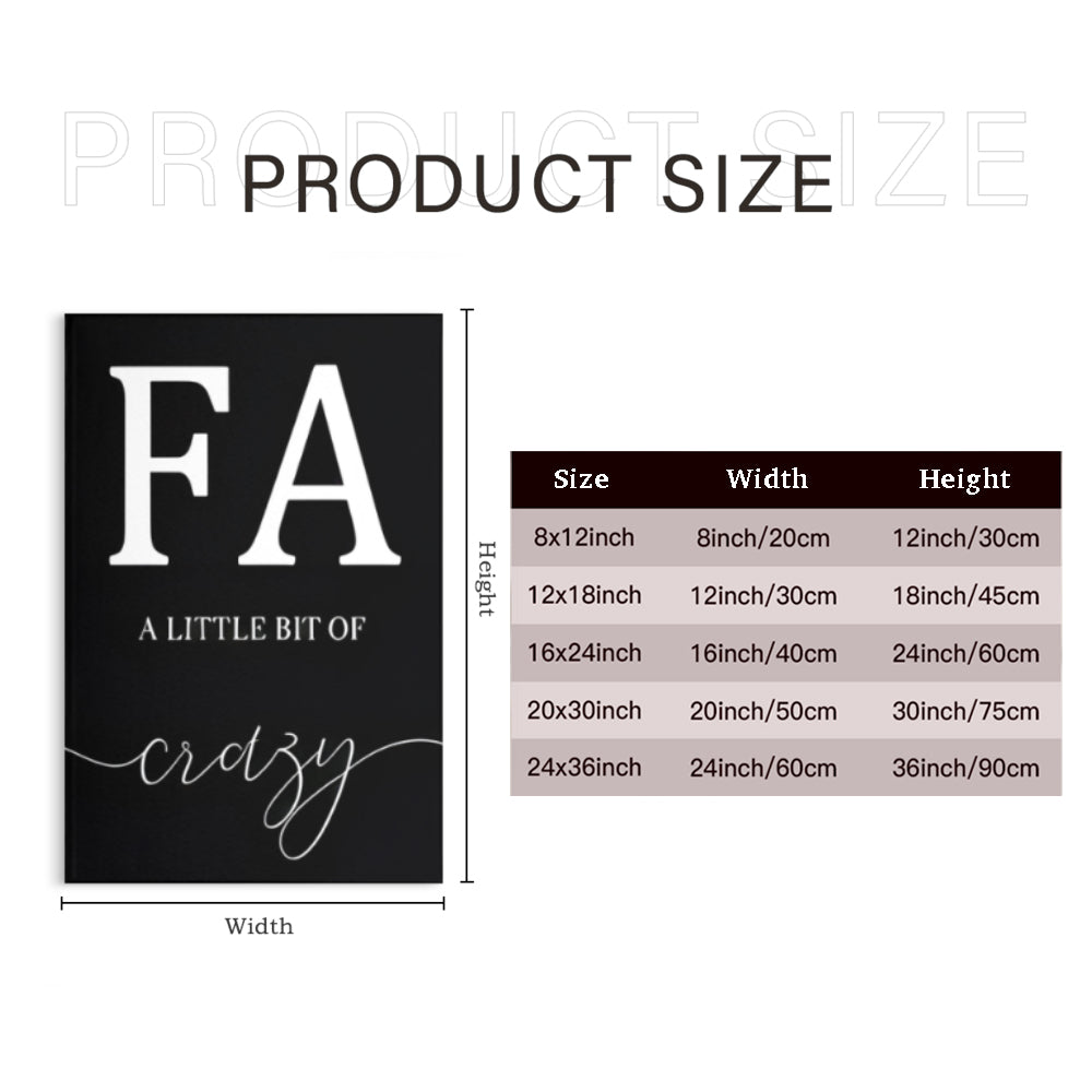 Creative Letter Family Pattern,Triple Frameless Canvas Painting.