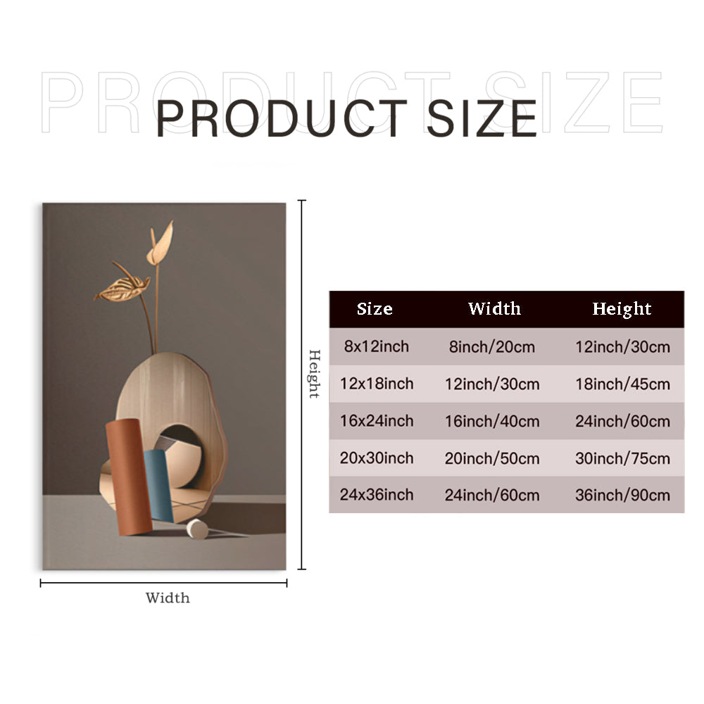 Modern Minimalist Style,Triple Frameless Canvas Painting.