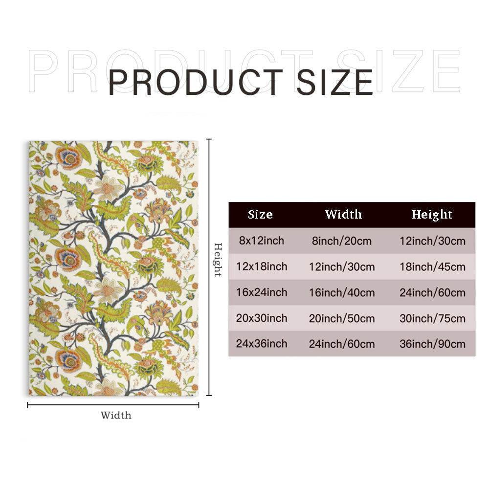 Simple Flower Pattern,Triple Frameless Canvas Painting.