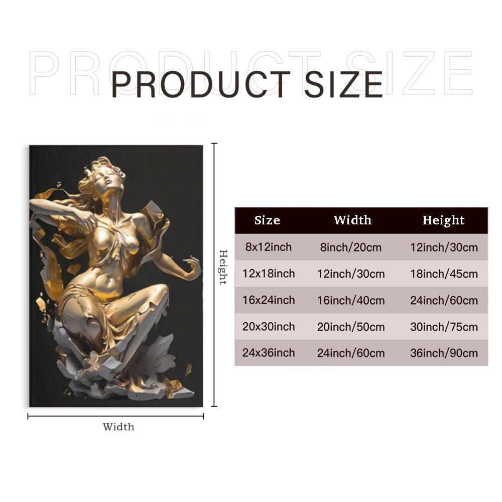 Creative Abstract Design,Triple Frameless Canvas Painting.