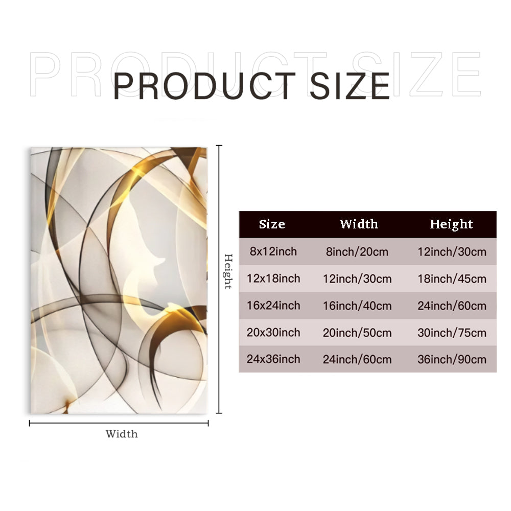 Creative Simple Pattern,Triple Frameless Canvas Painting.