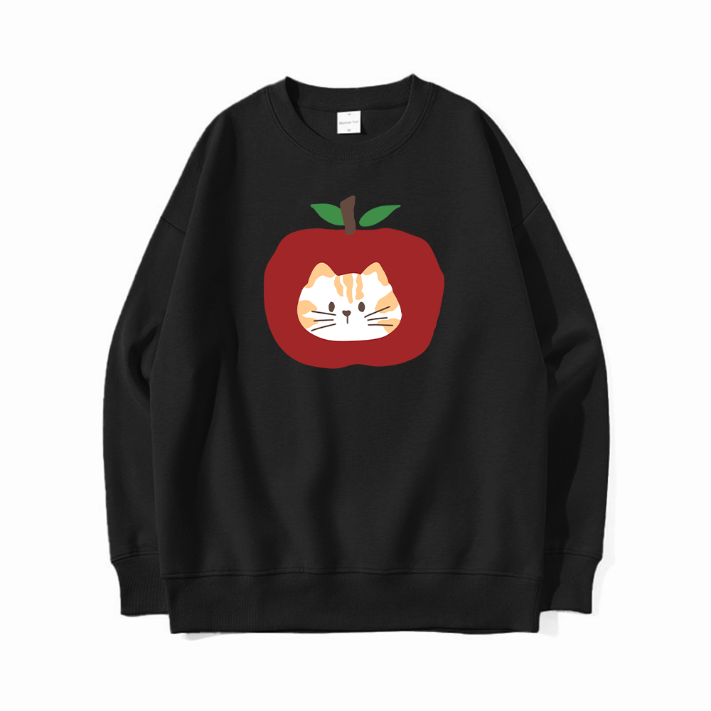 Apple Cat Cute Creative Graphic T-Shirts, Hoodies, Sweatshirts