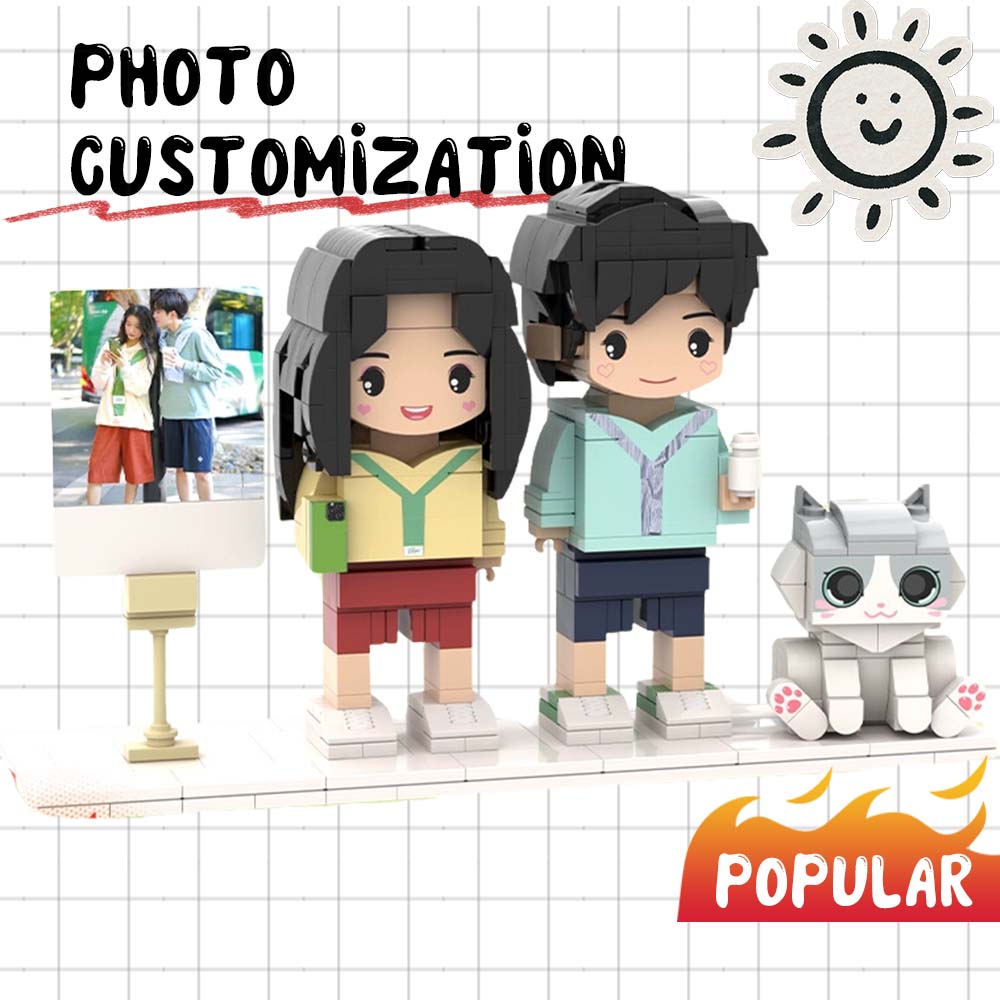 Customizable with Cat Figures Brick