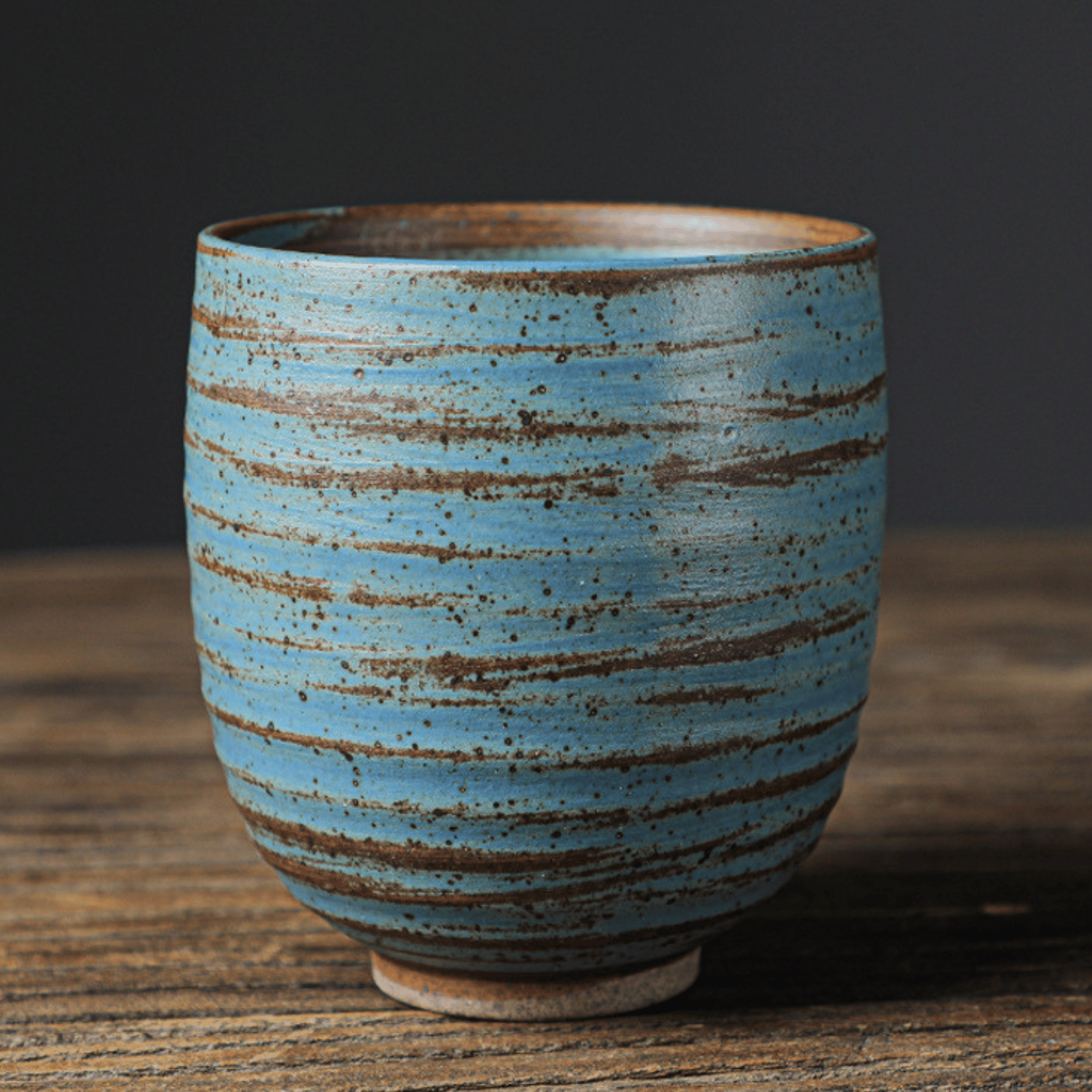 Handcrafted Rustic Pottery Coffee Cups – Japanese Style Ceramic Mugs for Tea & Coffee, Vintage Glazed Finish