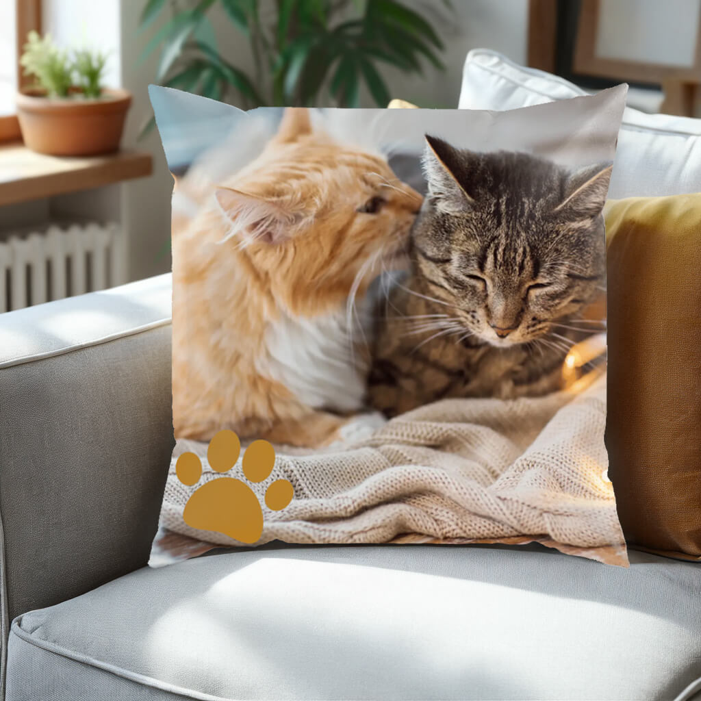 Custom Photo Pillow - Personalized Pet Pillow - Home Decor, Birthday, Memorial, Housewarming Gift For Dog Lovers, Cat Lovers, Pet Owners