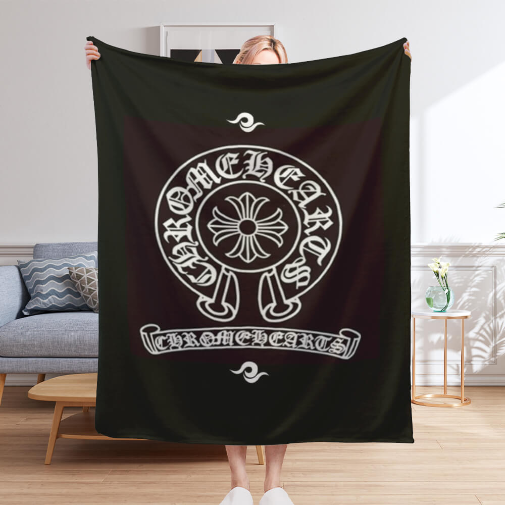 Chrome Hearts Logo Creative Pattern, Blanket, Soft And Comfortable