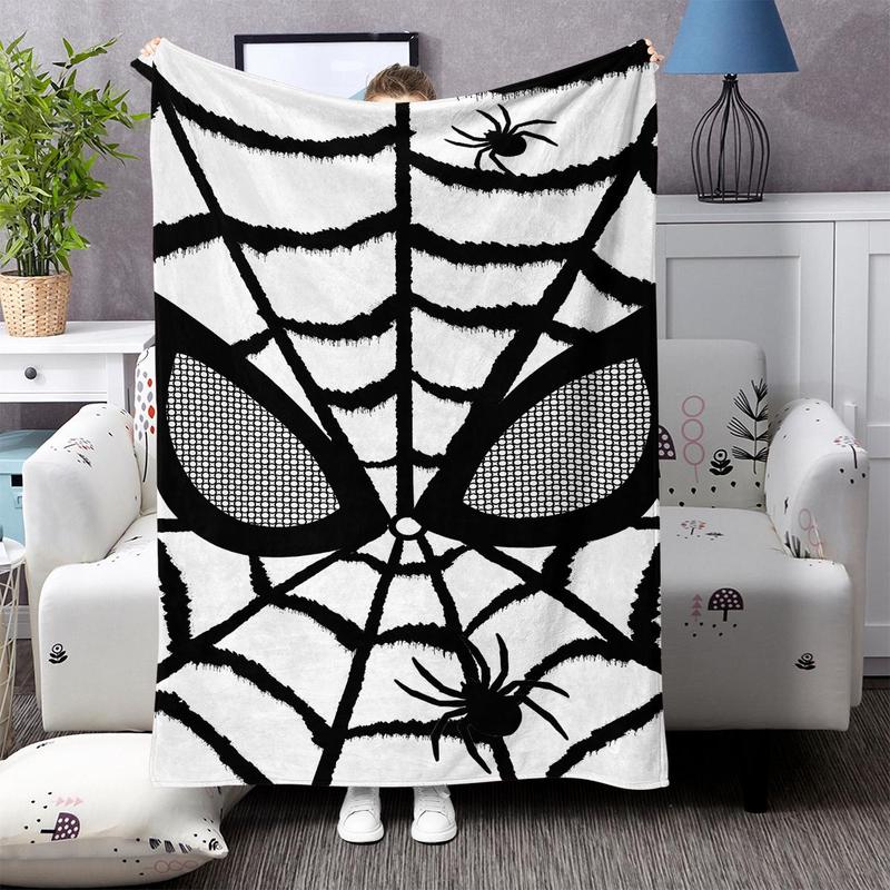 Spider Web Pattern Soft Warm Throw Blanket