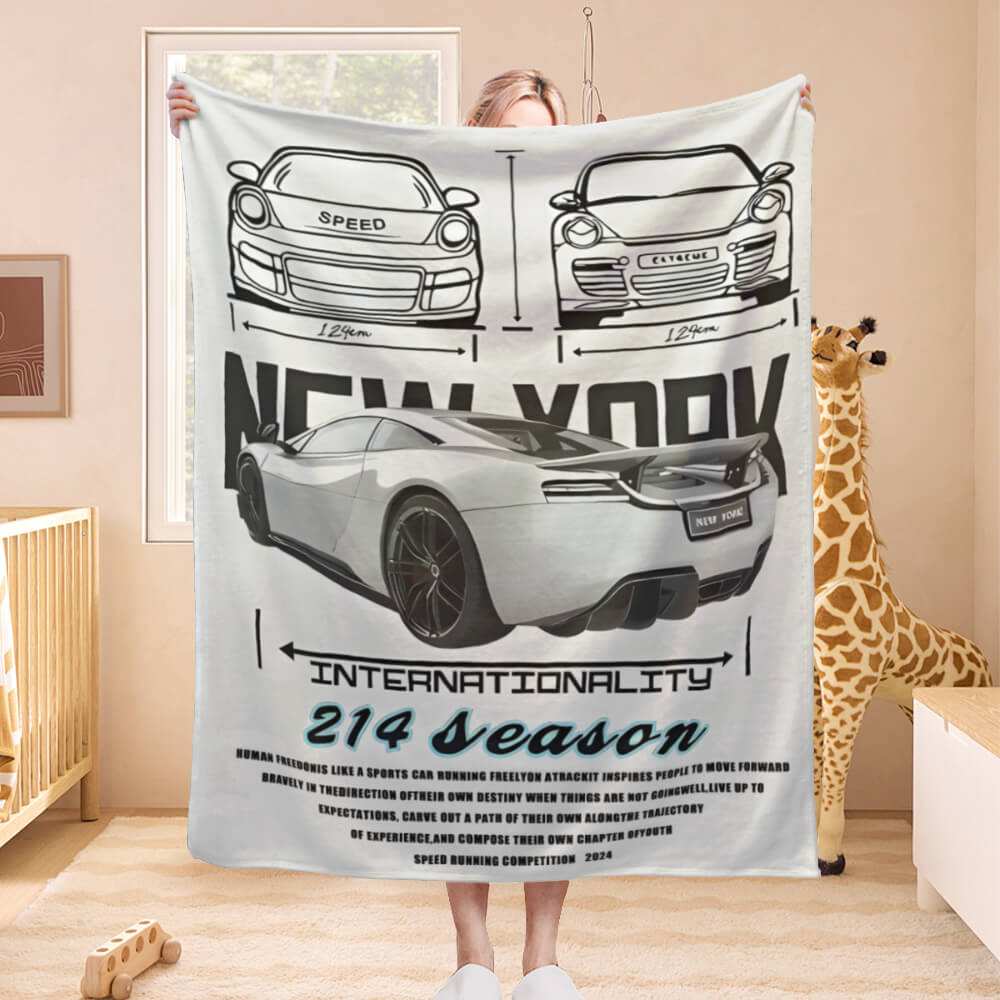 Car creative model blanket soft and comfortable