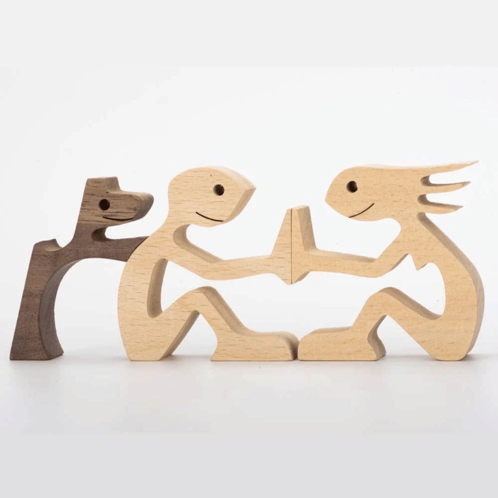 Couple and Dog Sculpture - The Love Between You And Your Fur-Friend