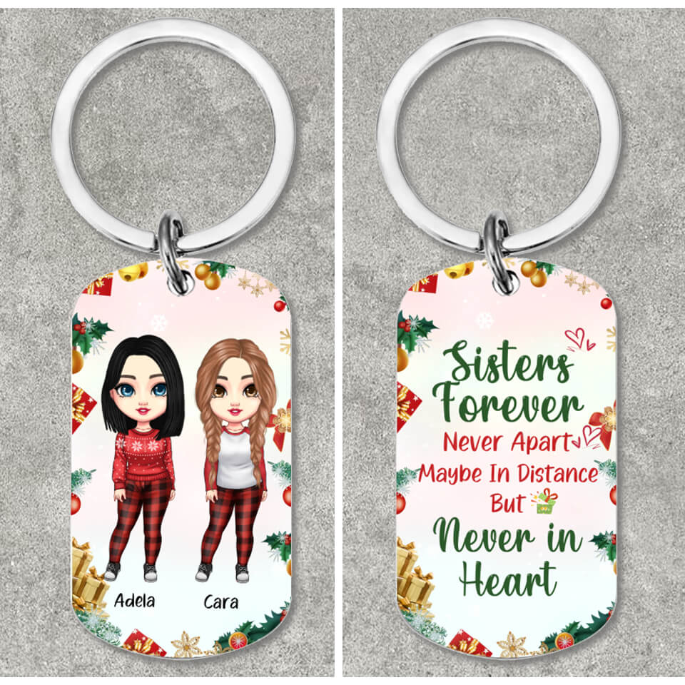 Being My Friend Is Really The Only Gift You Need - Christmas Personalized Keychain - Best Gift For Friends, Besties, Sisters