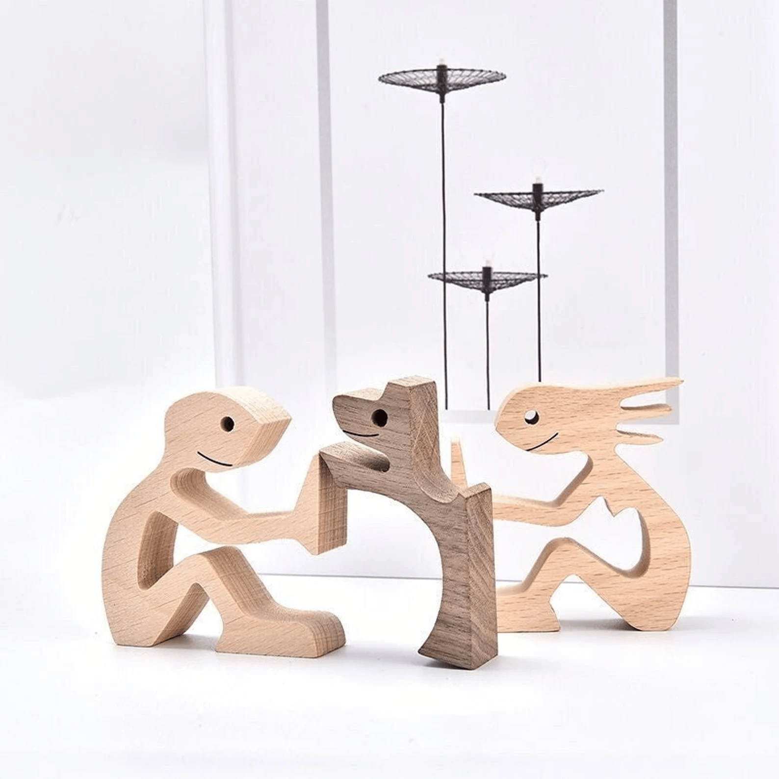 Couple and Dog Sculpture - The Love Between You And Your Fur-Friend