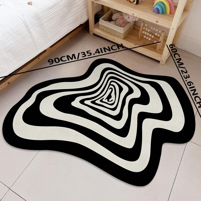 Christmas Geomatric Pattern Home Decor Soft Non-slip Irregular Floormat